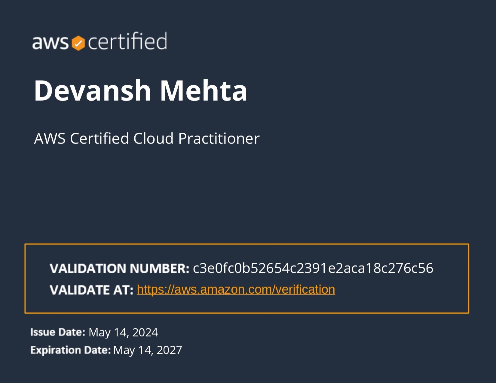 AWS Certified Cloud Practitioner
